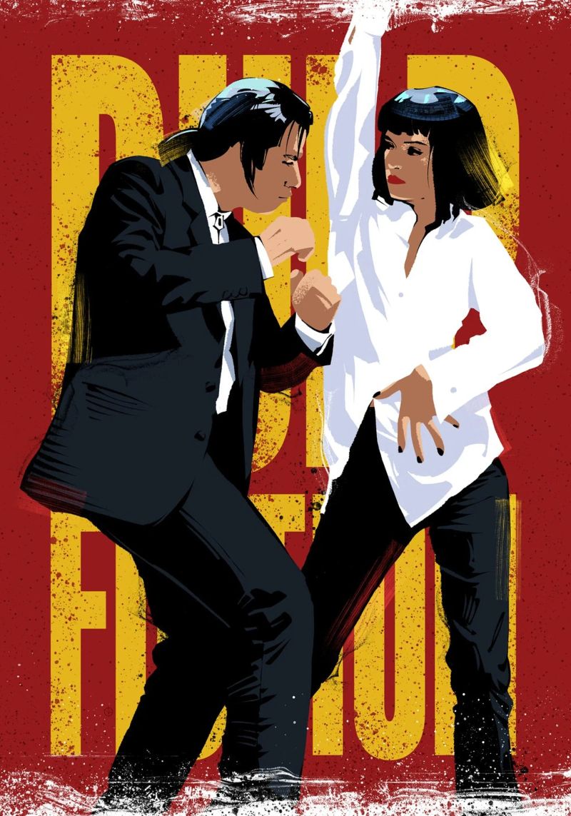 Pulp Fiction Dance Poster von nabakumov
