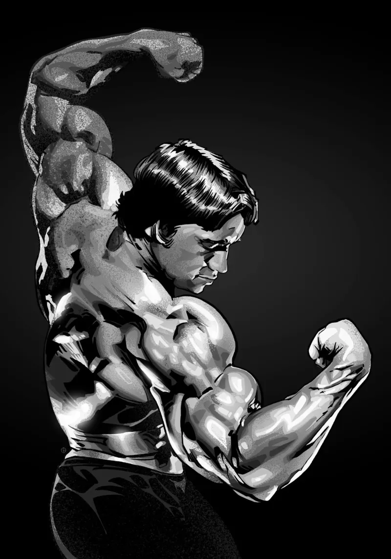 The Classic Bodybuilder pellicola backlit da nabakumov
