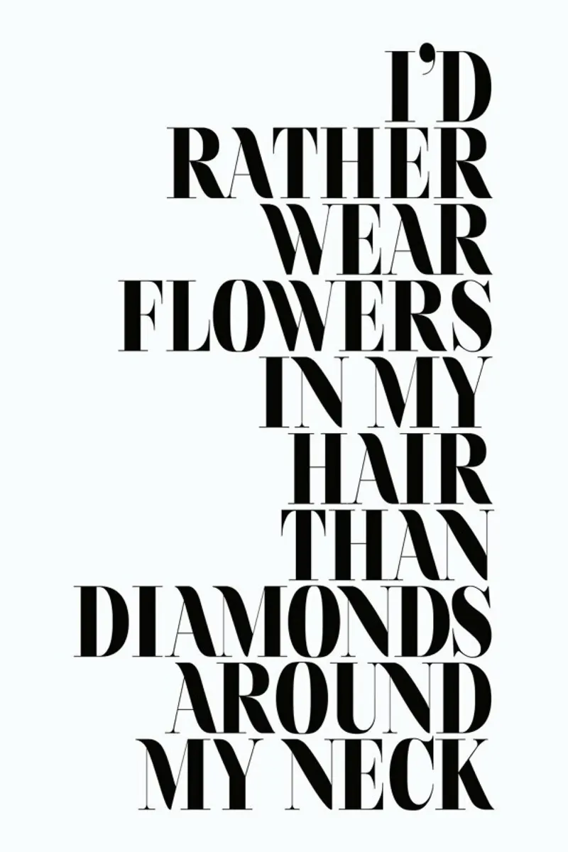 I'd Rather Wear Flowers hahnemühle by Honeymoon Hotel