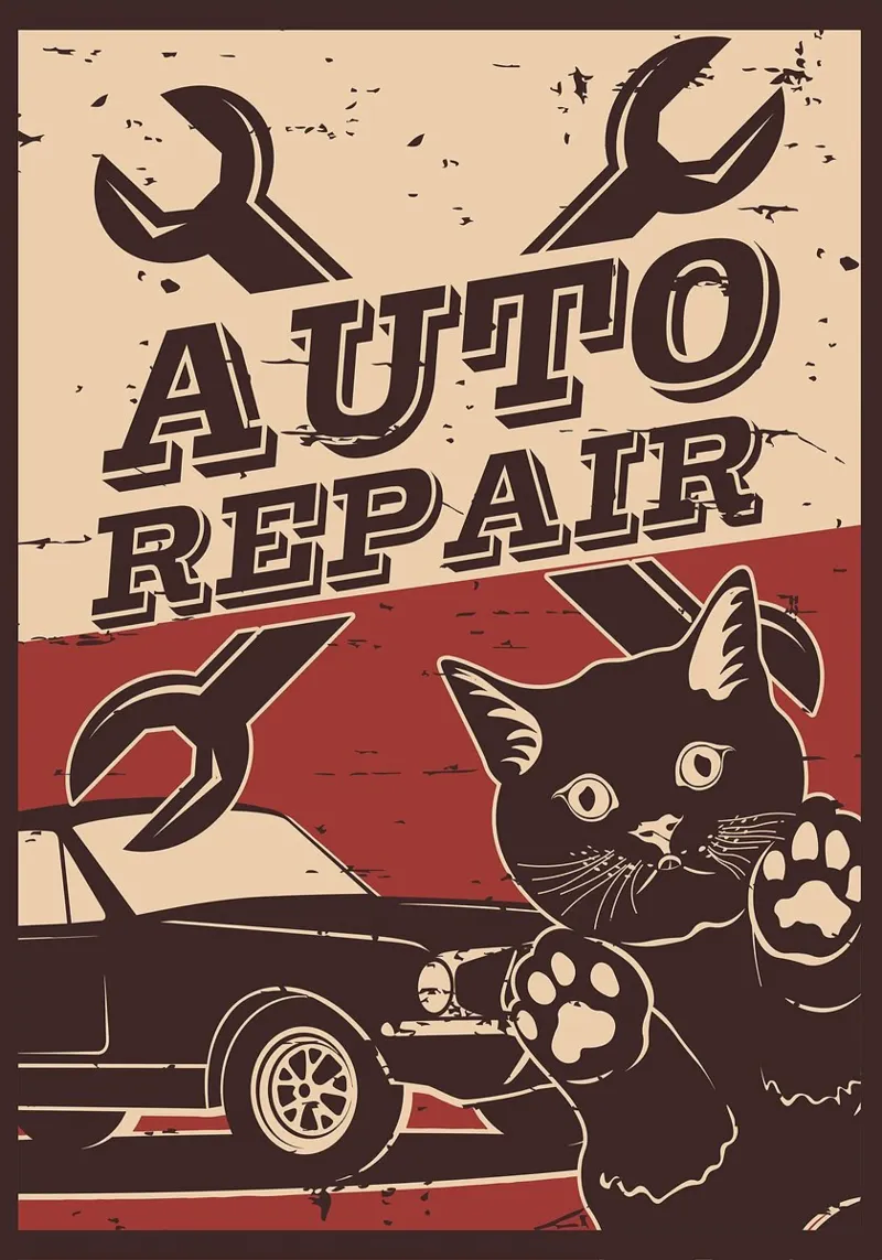 Retro Cat e Garage 6 carta hahnemühle da apple crumble
