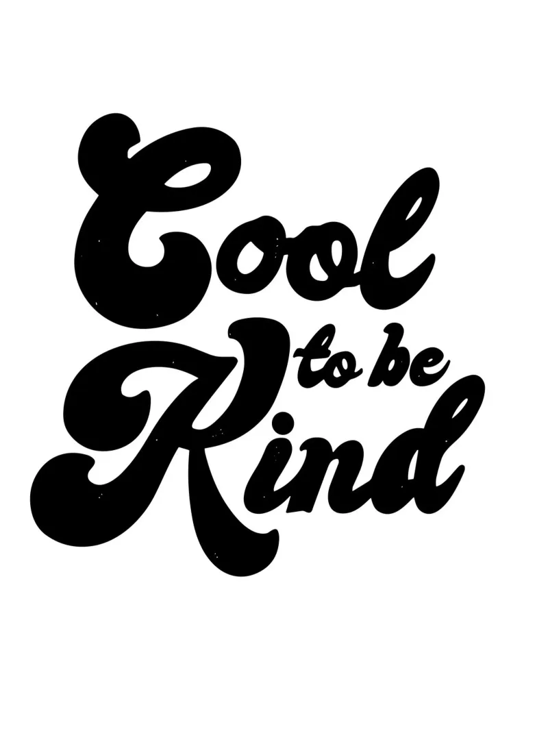 Cool to be Kind plexiglass da vintageshop