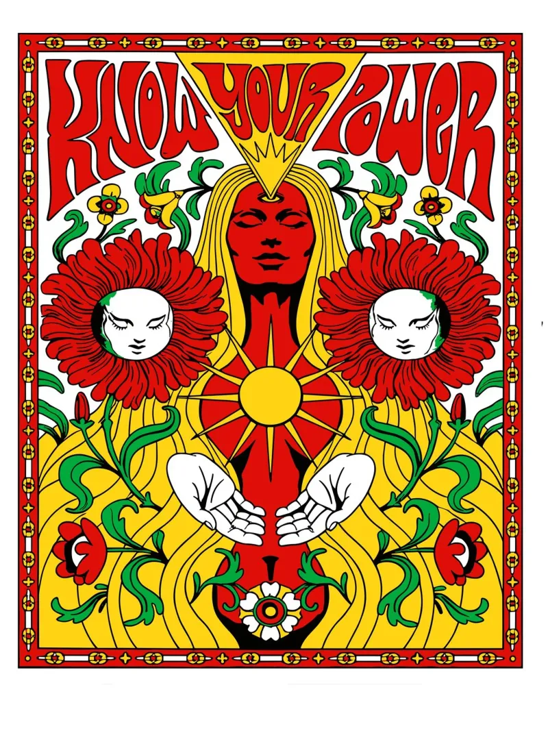 Cosmic Power Flower alluminio dibond da vintageshop