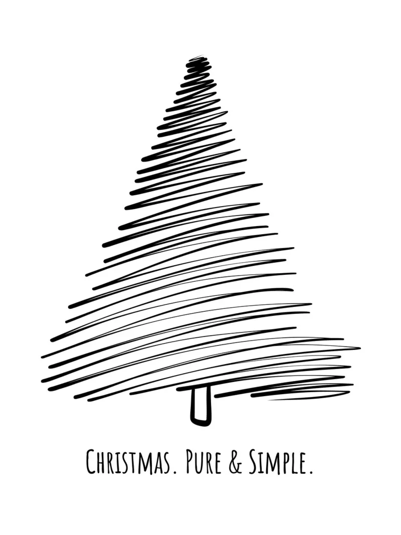 Christmas. Pure & Simple. tela da DigiWunderwerk