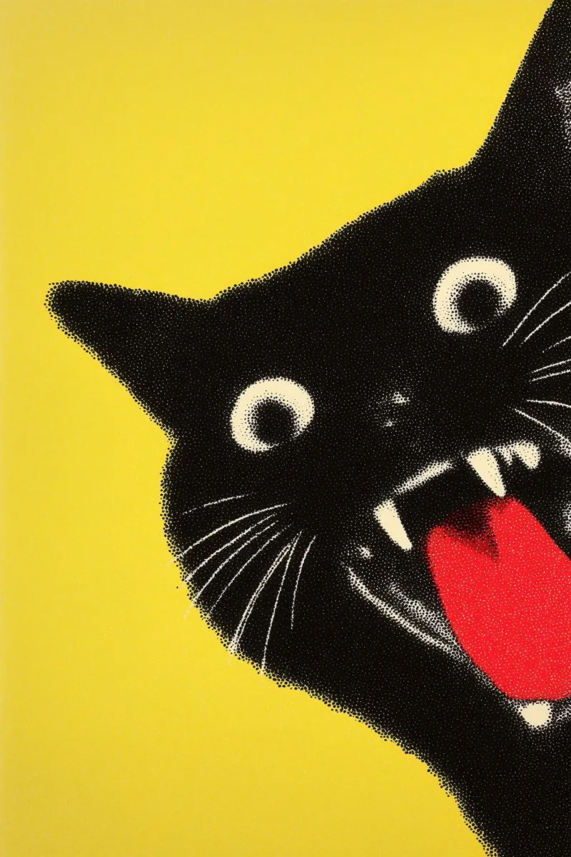 Wild Black Cat | Pura gioia di vivere pellicola backlit da Autofocus