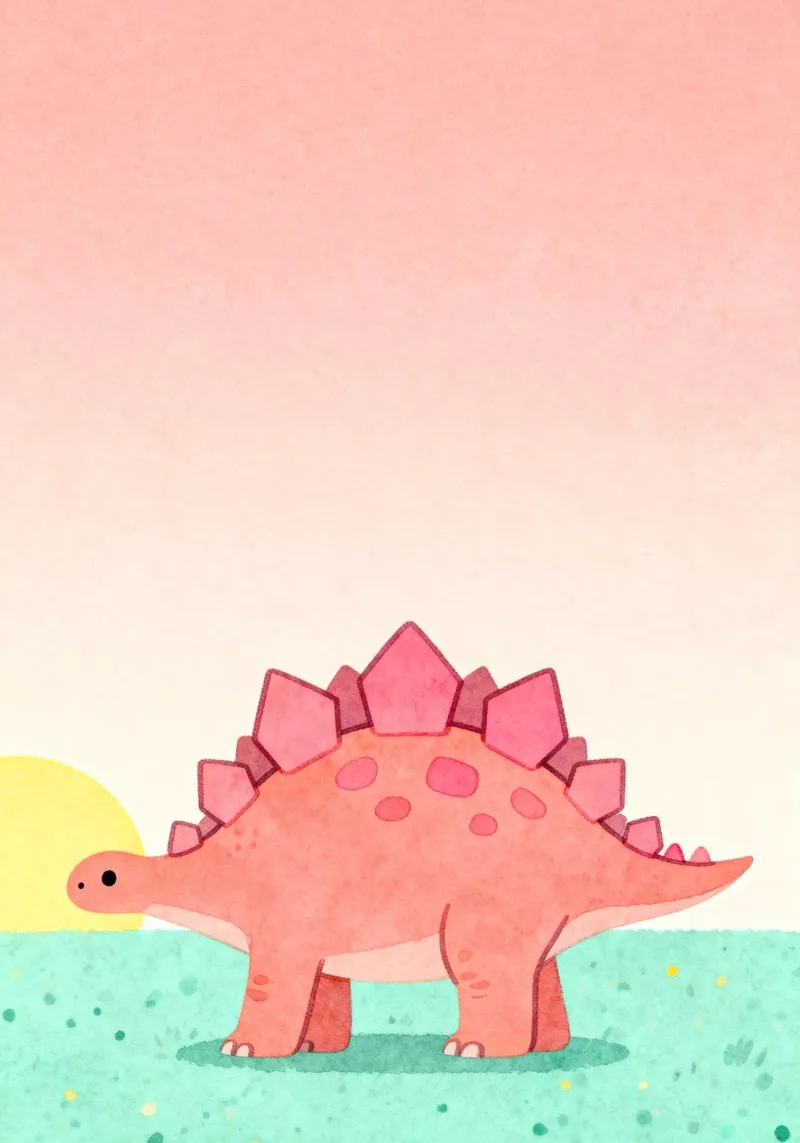 Stegosaurus Dinosaur pellicola backlit da EverLuvv Studio