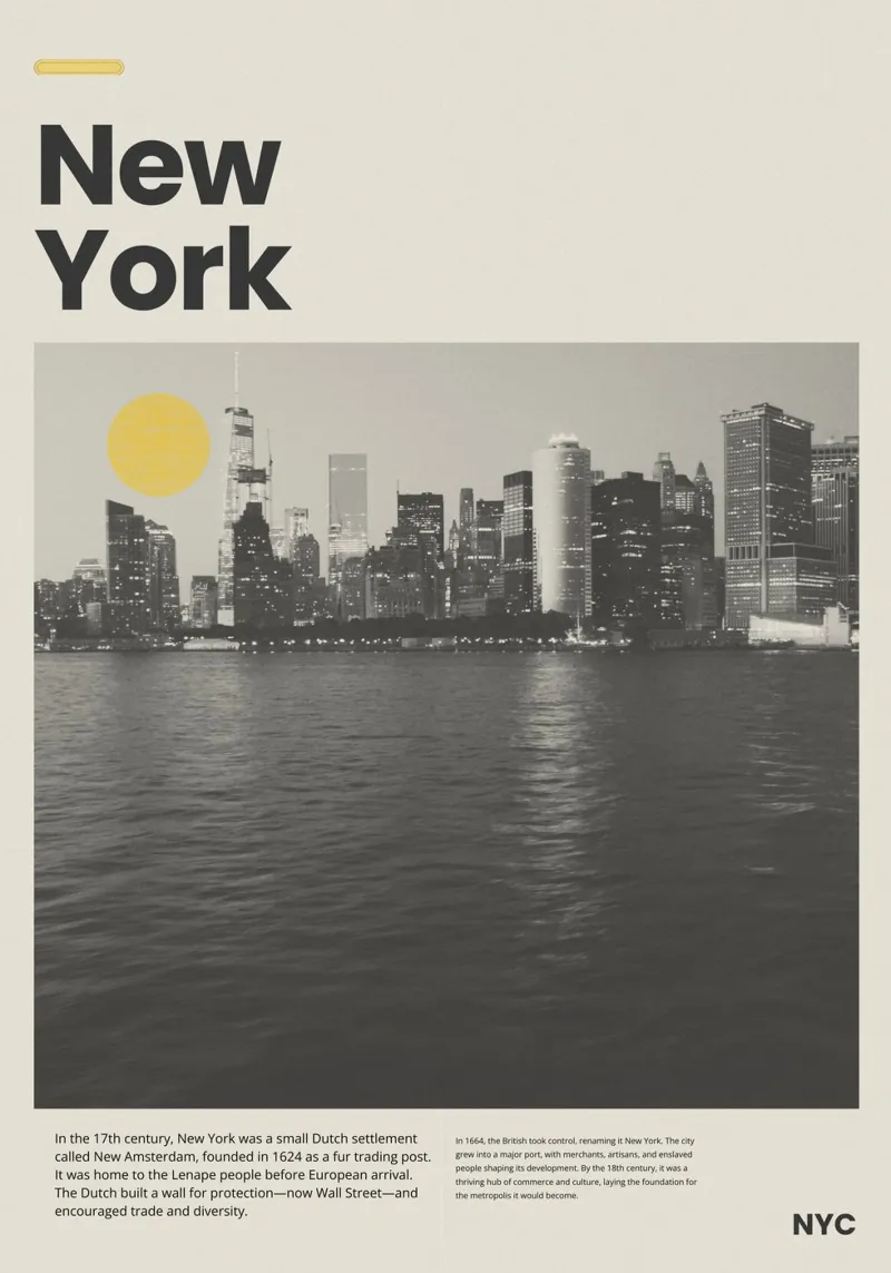 New York plexiglass da PurePeachStudio