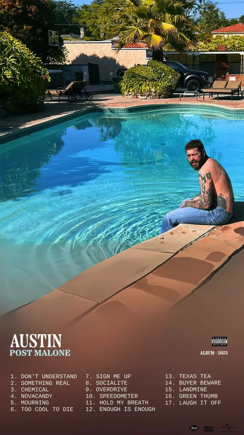 Post Malone Austin poster da Kuromi Dancuks