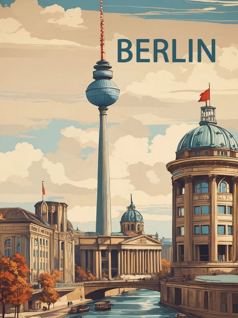 Berlin germany poster poster by ARTVI-SHOP