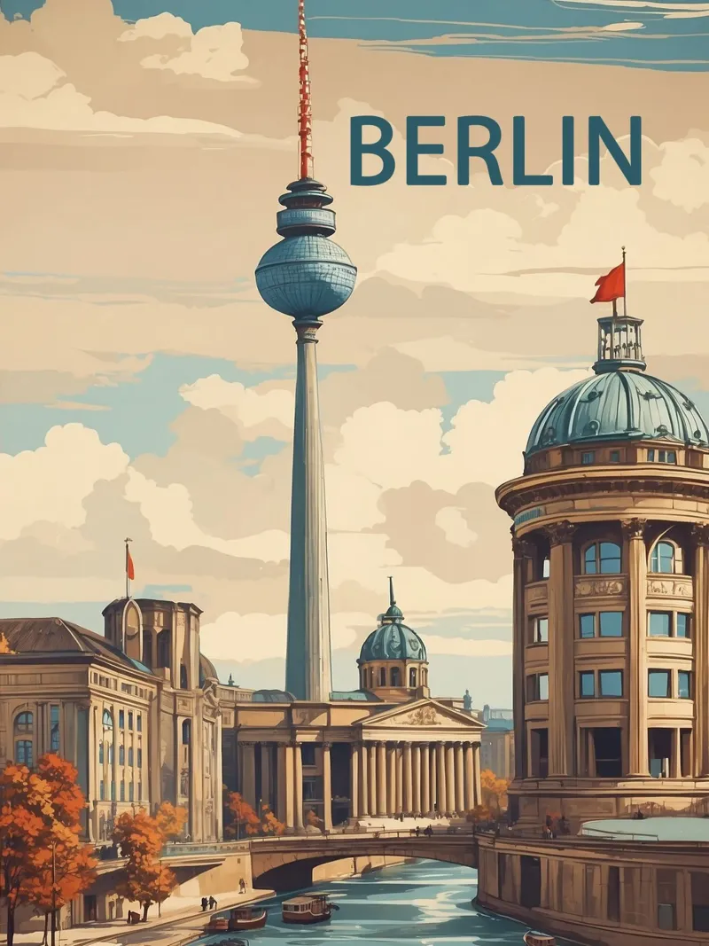 Berlin germany poster poster by 🎁 ARTVI-SHOP
