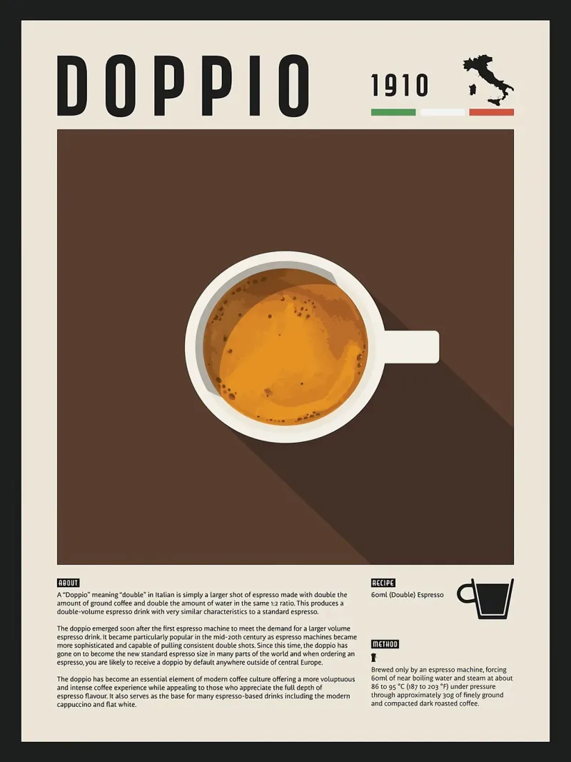 Doppio Espresso Poster carta hahnemühle da stewar