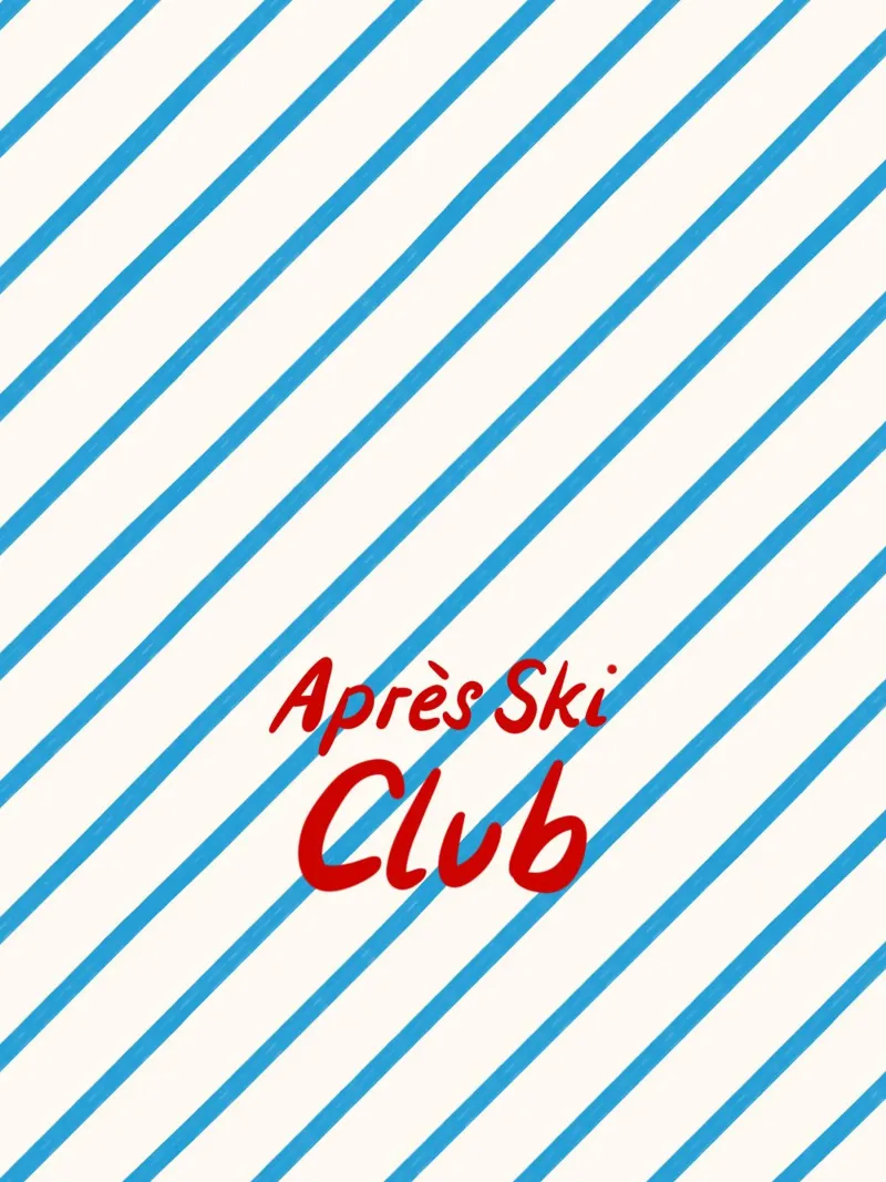 Apres Ski Club Streifen Diagonal plexiglass da Sophie Augustin Illustration