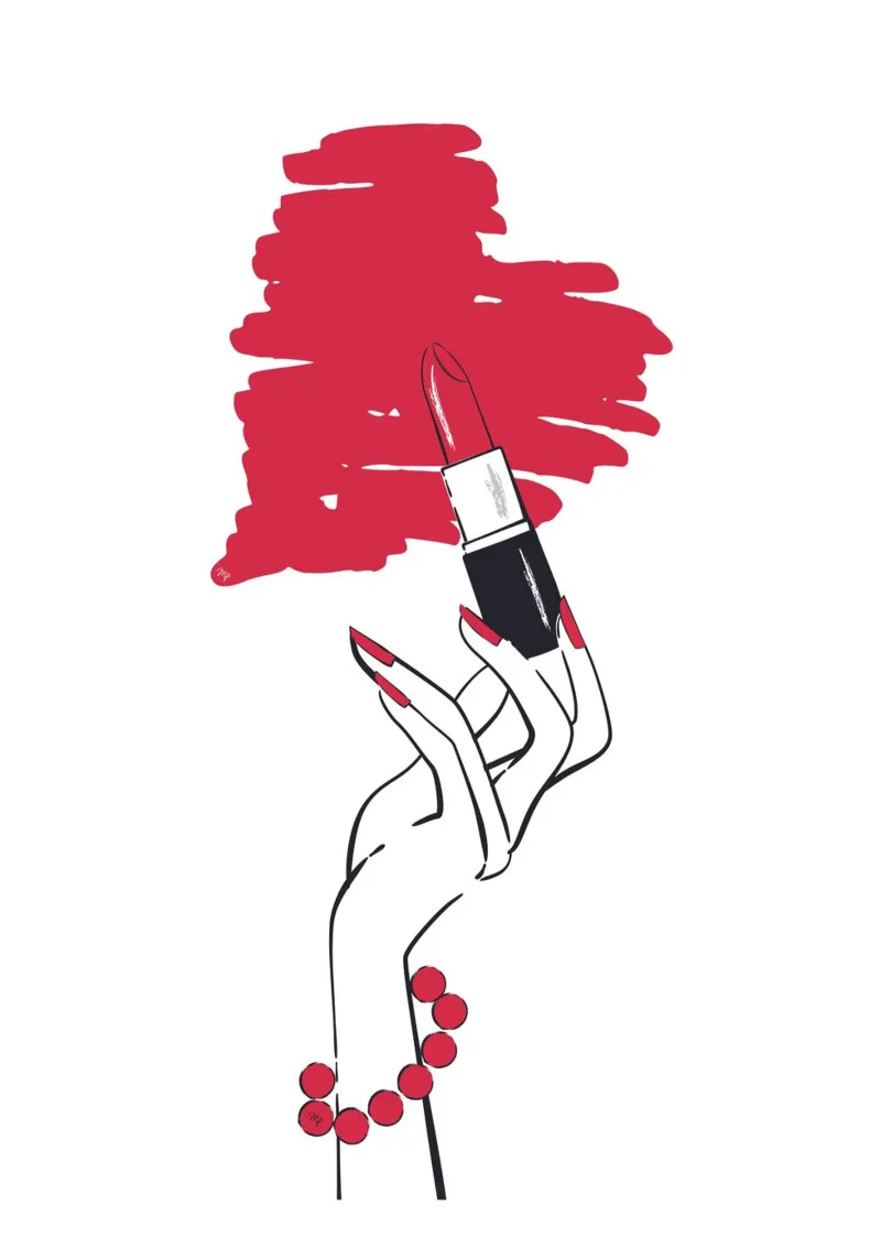 Rossetto d'amore pellicola backlit da Martina