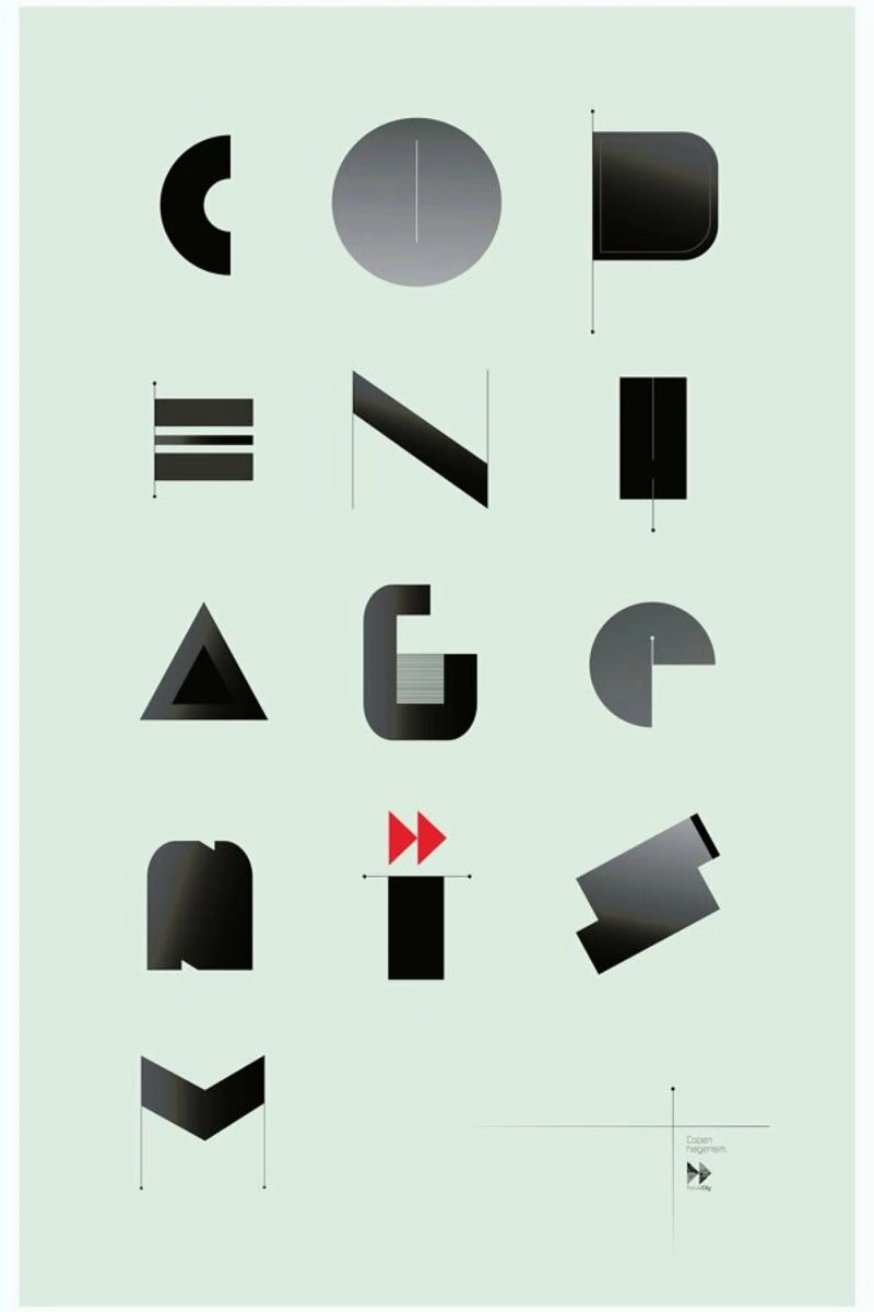 Copenhagenism poster con marco de madera de Andreas Jarner