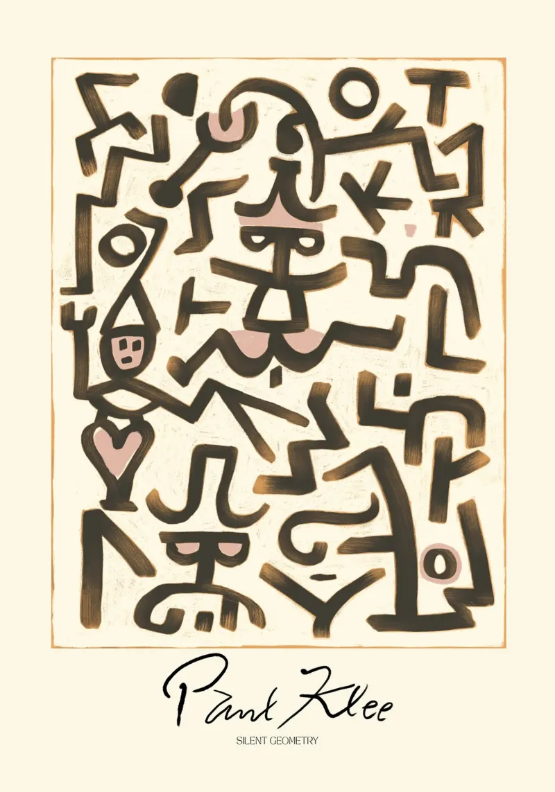 Paul Klee (Silent Geometry) alluminio dibond da treechild
