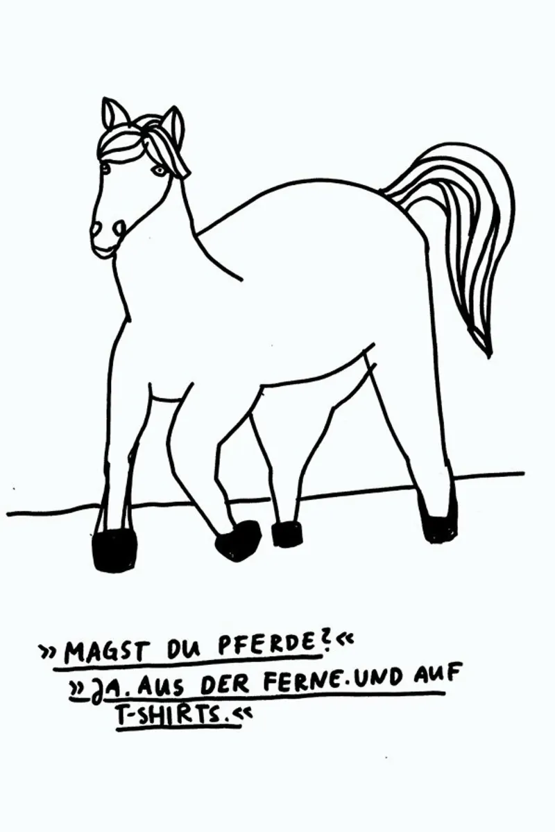 Pferde canvas met Baklijst van Herzette