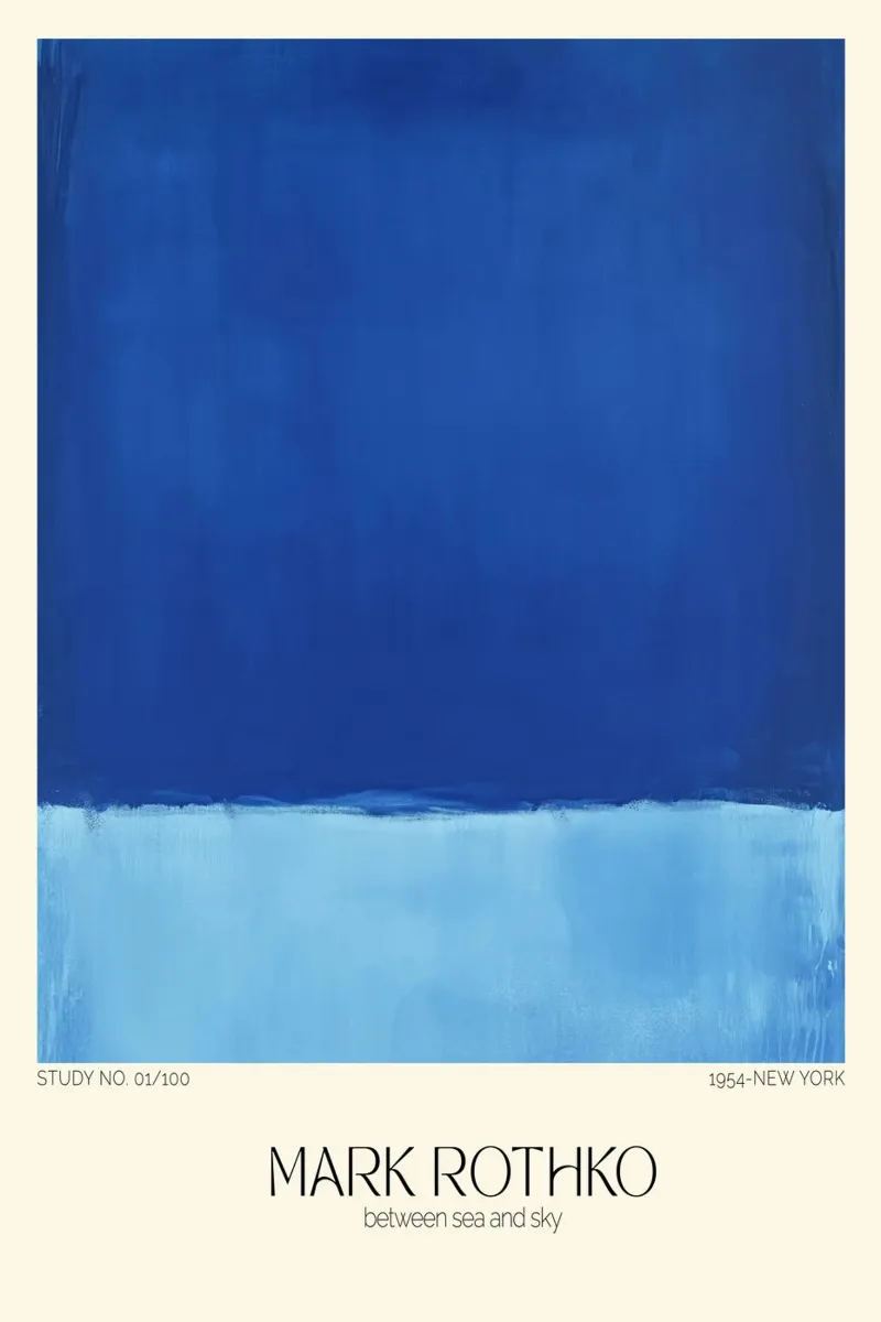 Between Sea And Sky (Mark Rothko) carta hahnemühle da treechild