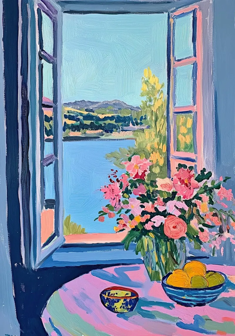 Fiori di limone botanici lago rosa blu fiume bouquet pellicola backlit da Euphoria Theresa