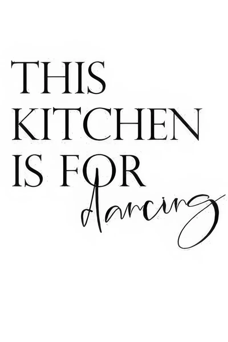 Questa cucina è per ballare carta hahnemühle da joy leonard