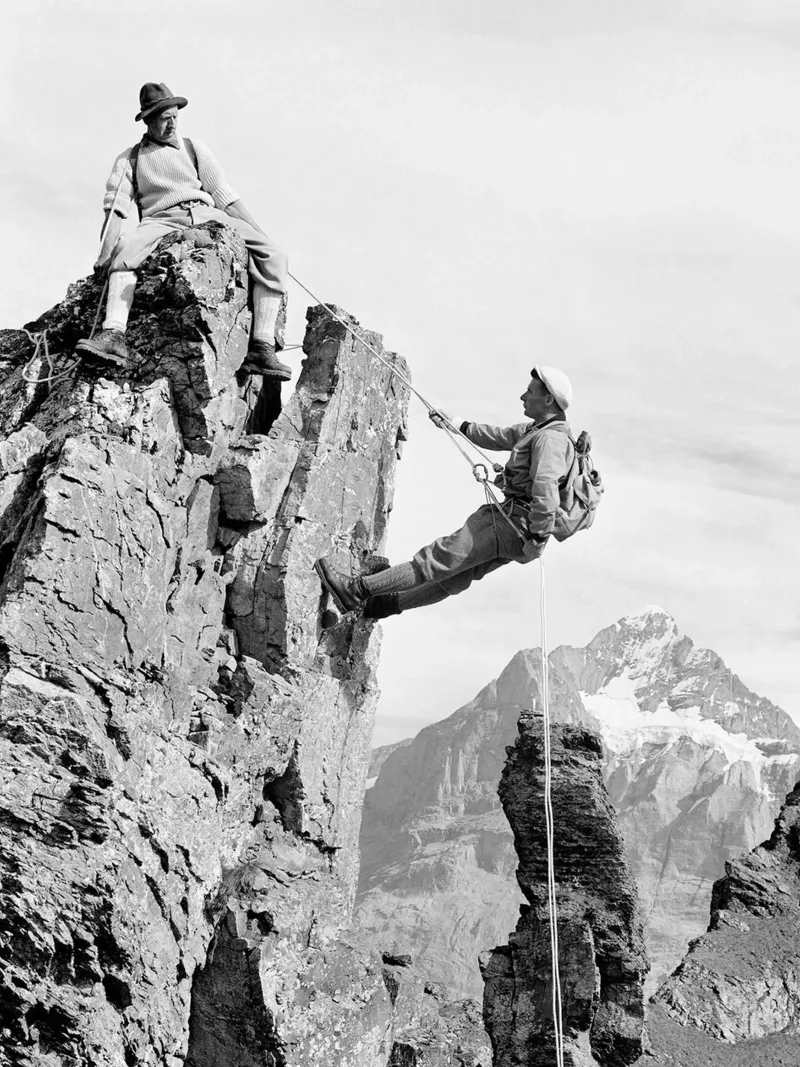 Bergsteiger in der Schweiz Hahnemühle von Brant Varner