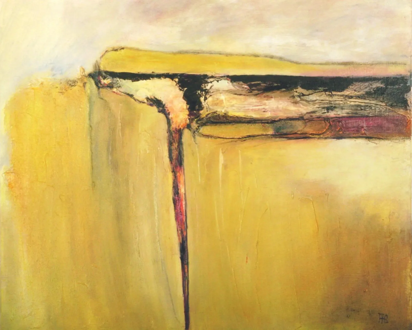 Giallo II plexiglass da Anita Gewald