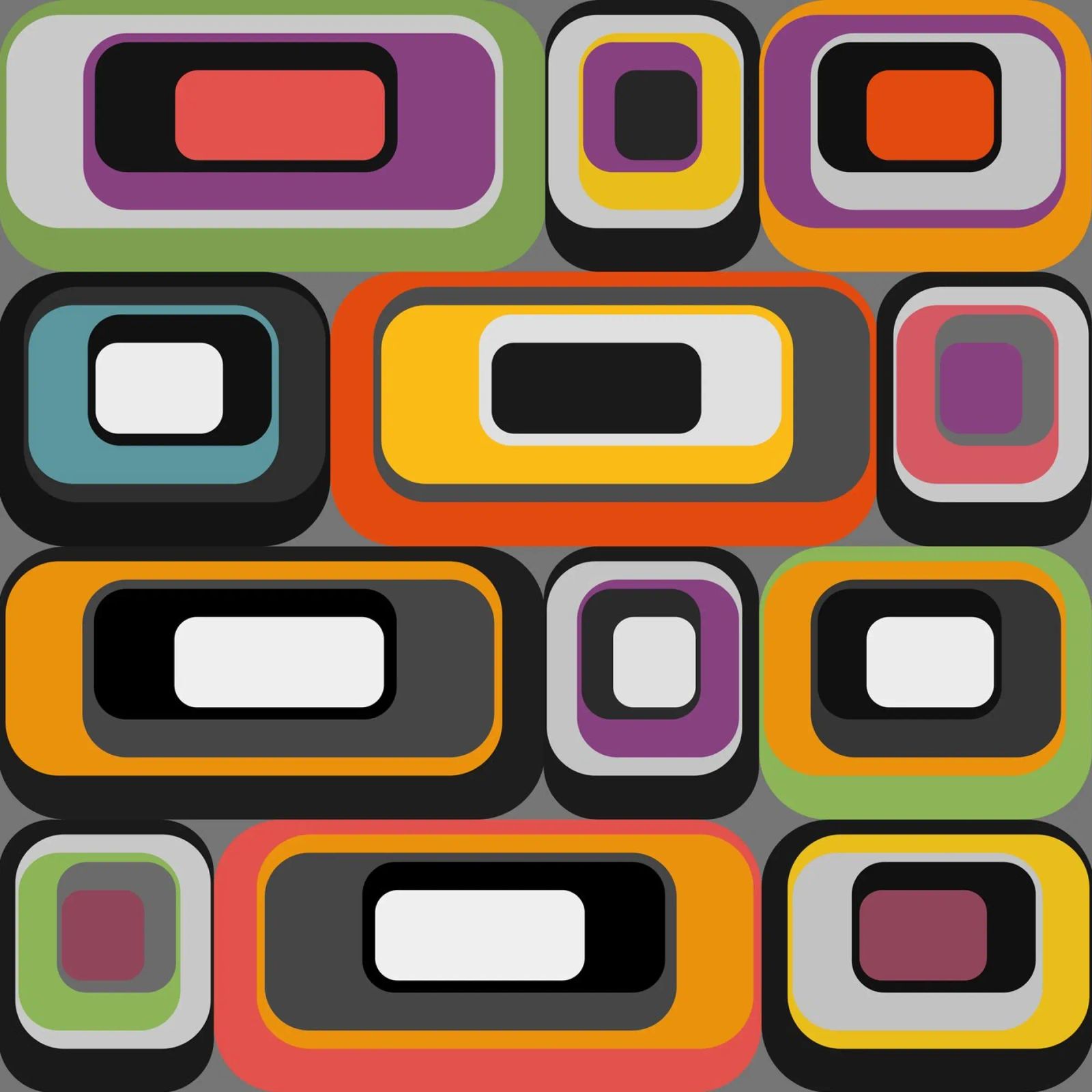 Abstract mid-century geometric pattern pellicola backlit da good-vibes