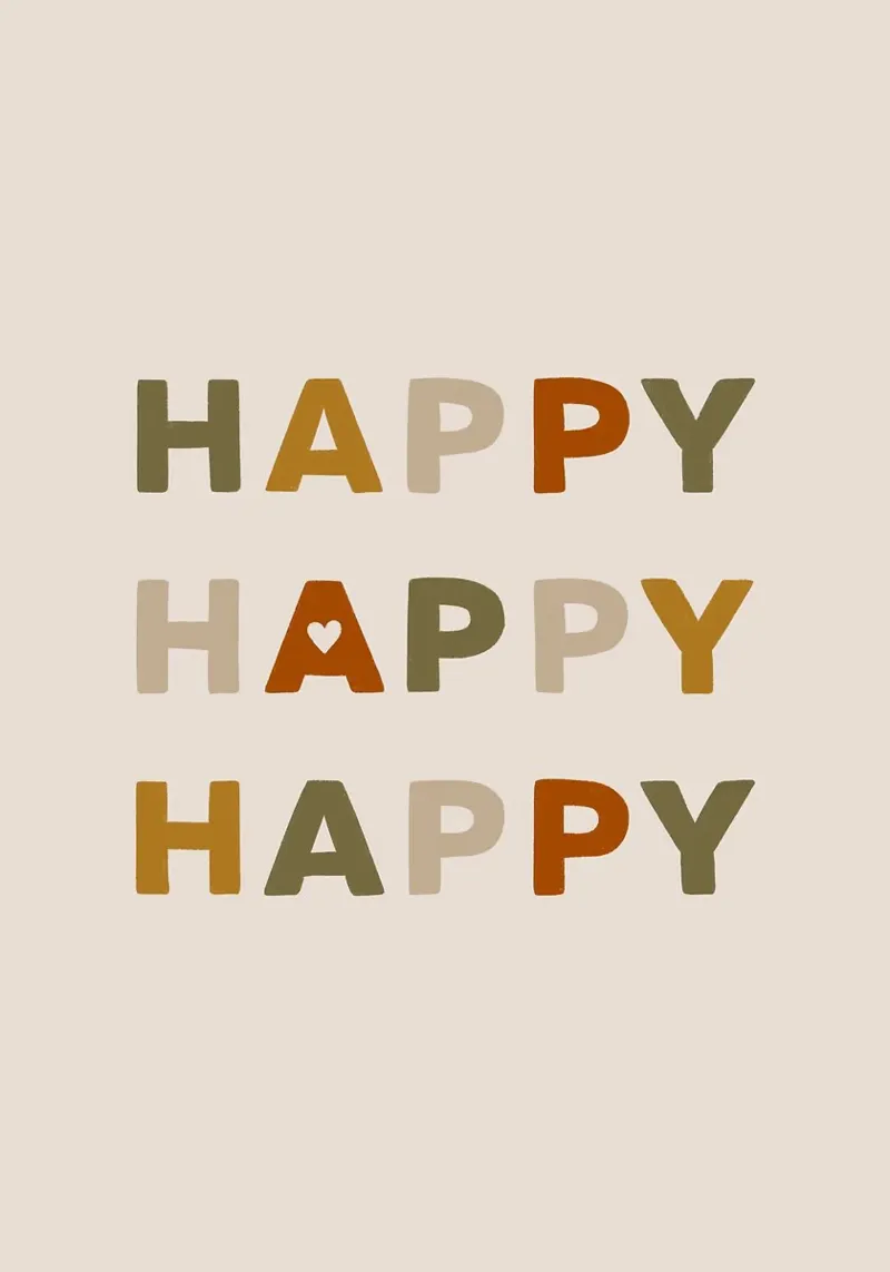 Happy Happy Happy alluminio dibond da kakaka