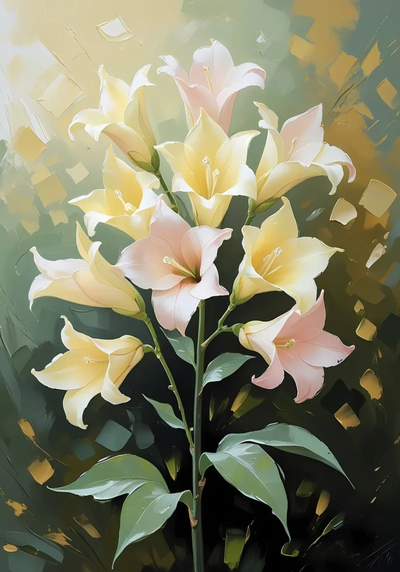 Gigli a luce soffusa plexiglass da Bloom And Brush