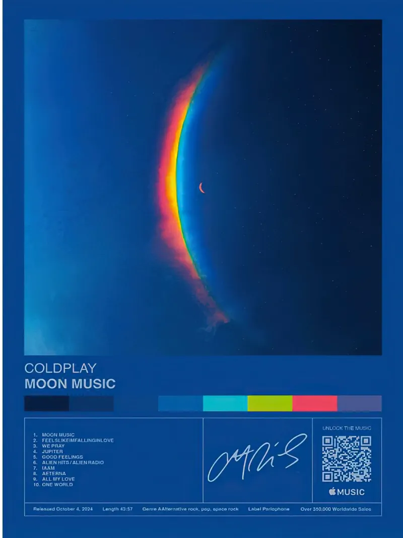 Coldplay Moon Music carta hahnemühle da Roronoa7