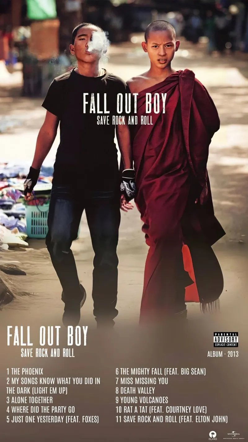 Fall Out Boy Save Rock and Roll poster da Kuromi Dancuks