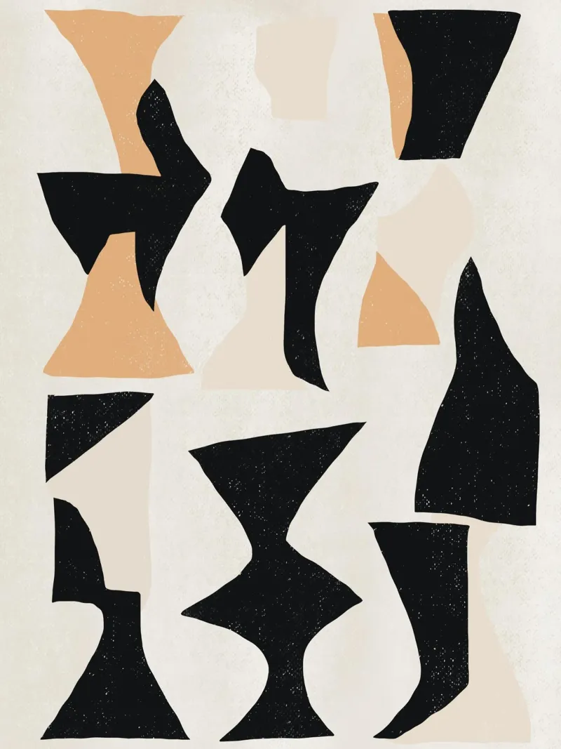 Collage di forme geometriche poster da Life of Pie