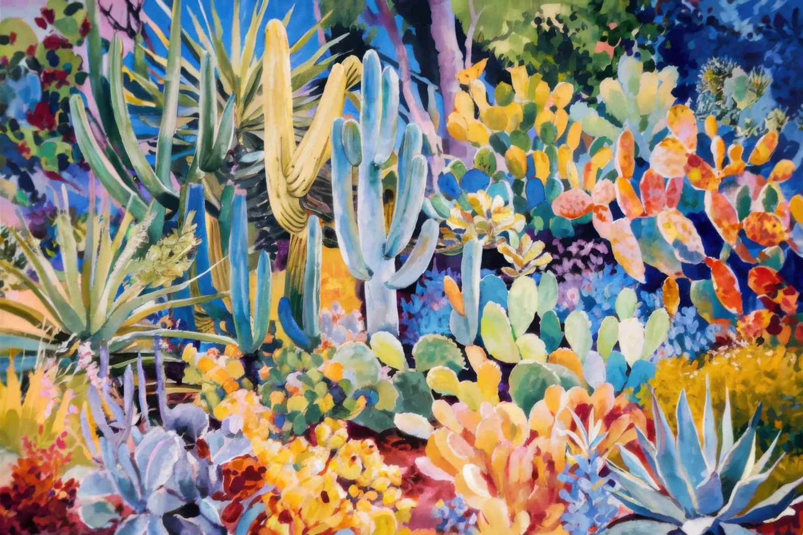 Giardino dei cactus caleidoscopio alluminio dibond da Angkasa Mist