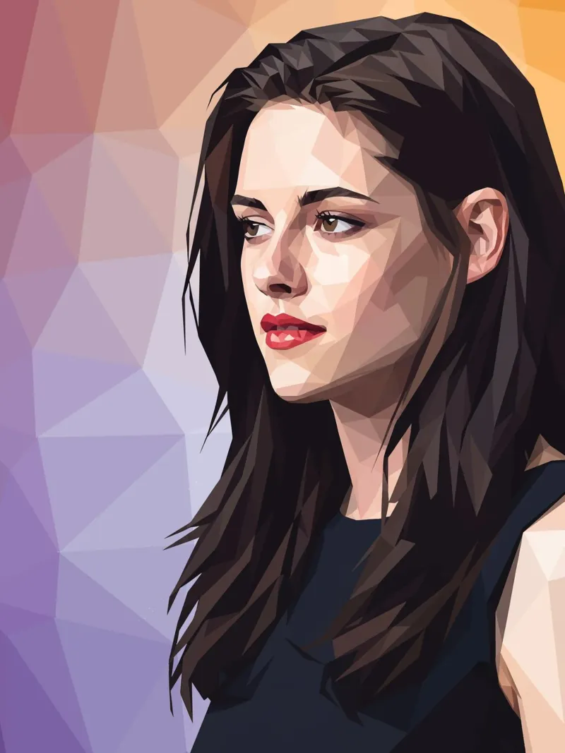 Kristen Stewart Low poly pellicola backlit da Low Profile
