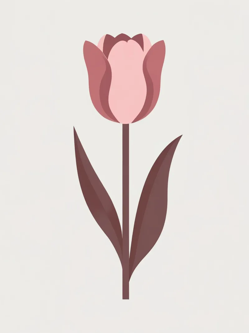 Tulipano semplice alluminio dibond da Botanical Gallery