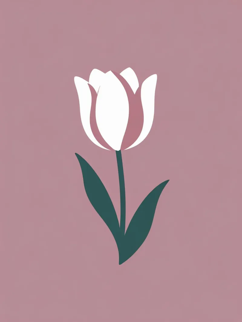 Tulipano semplice carta hahnemühle da Botanical Gallery