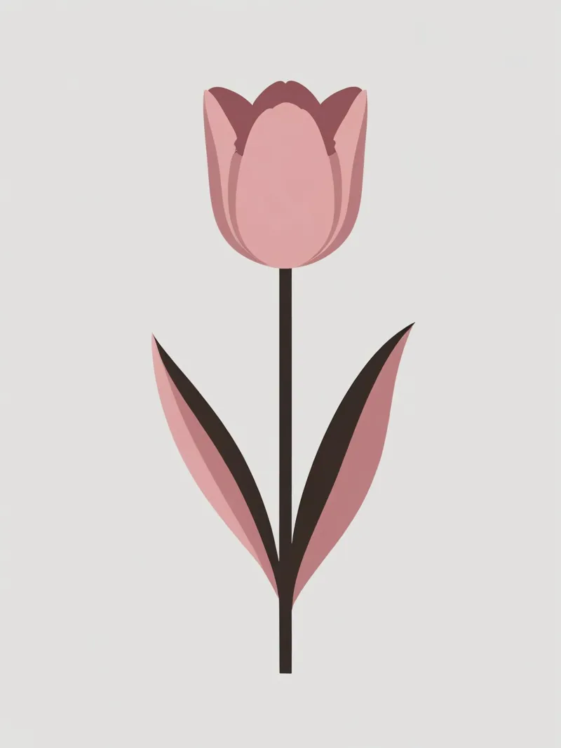 Tulipano semplice alluminio dibond da Botanical Gallery