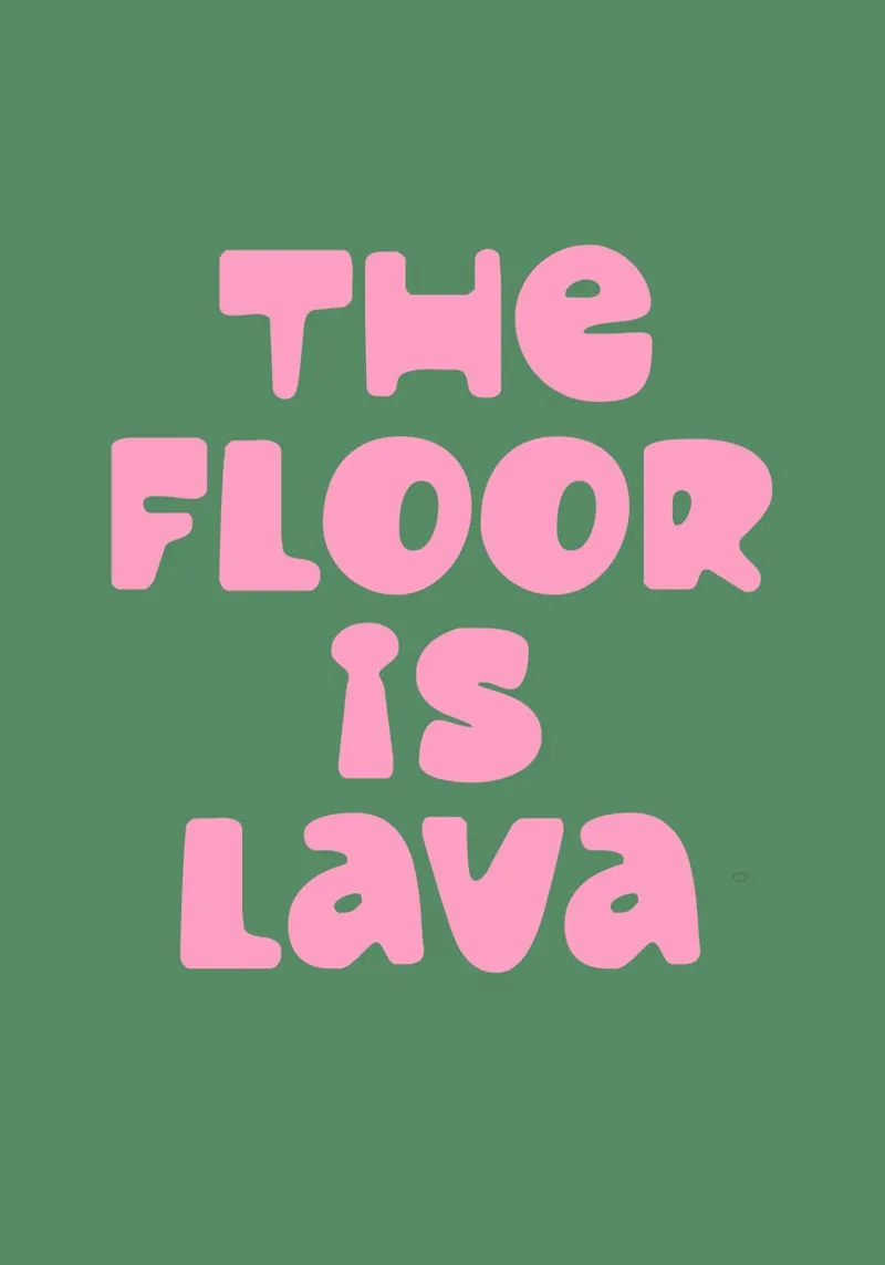 The Floor Is Lava carta hahnemühle da EverLuvv Studio