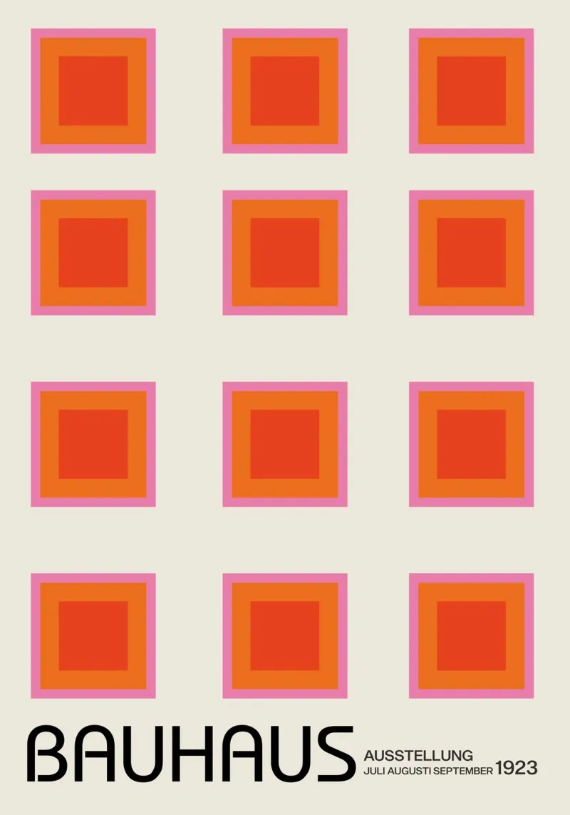 Square Geometric Modernist pellicola backlit da Attaboy Dsgn