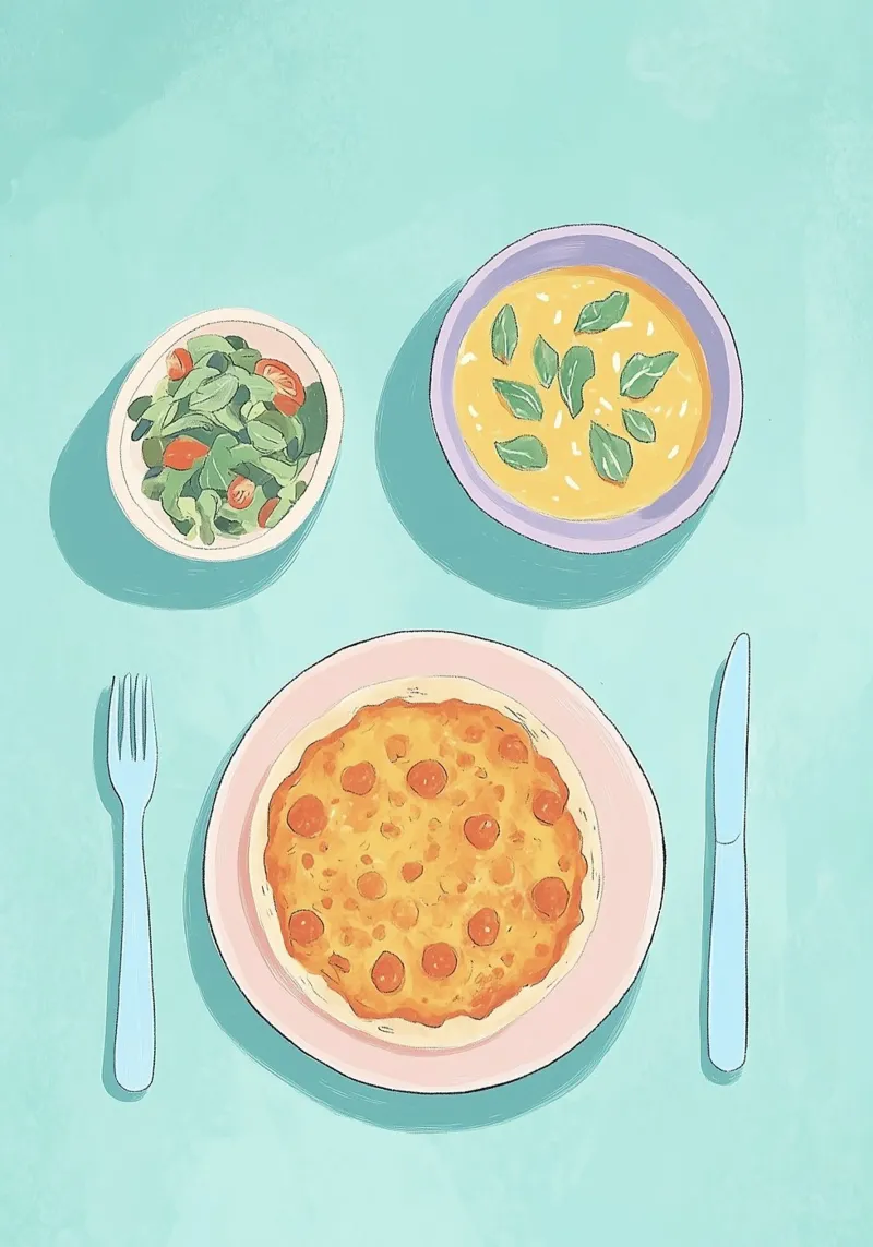 Pane piatto alla dopamina: Pranzo Cafécore verde acqua e rosa, cibo Pop Art plexiglass da dawnthesea