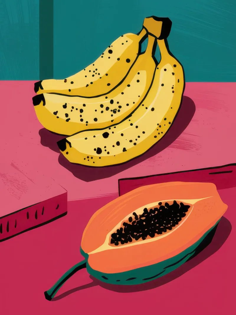 Piatto di frutta Pop Art pannello forex da Sky Velour