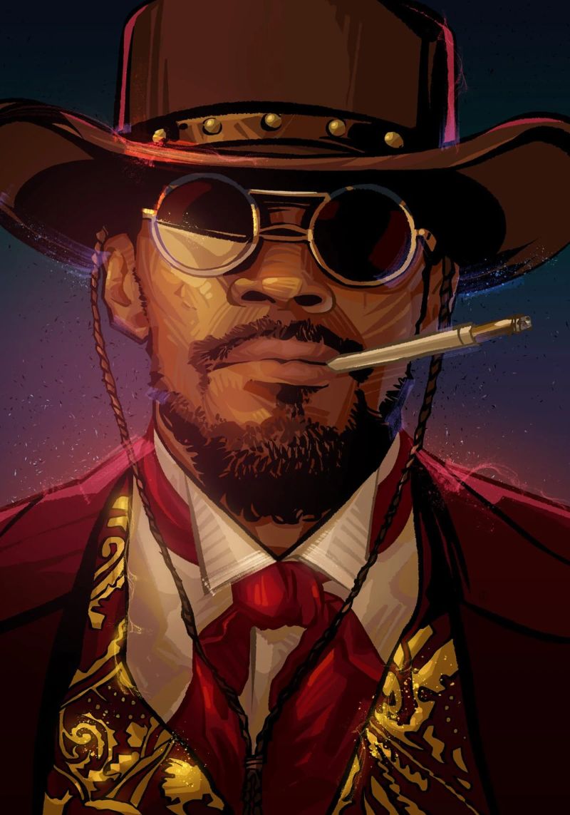 Django Unchained pellicola backlit da nabakumov