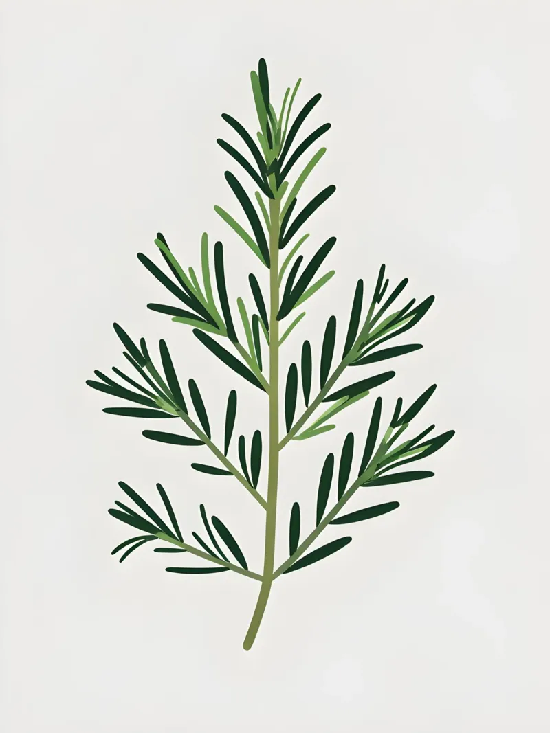 Rosmarin-Zweig Hahnemühle von Botanical Gallery