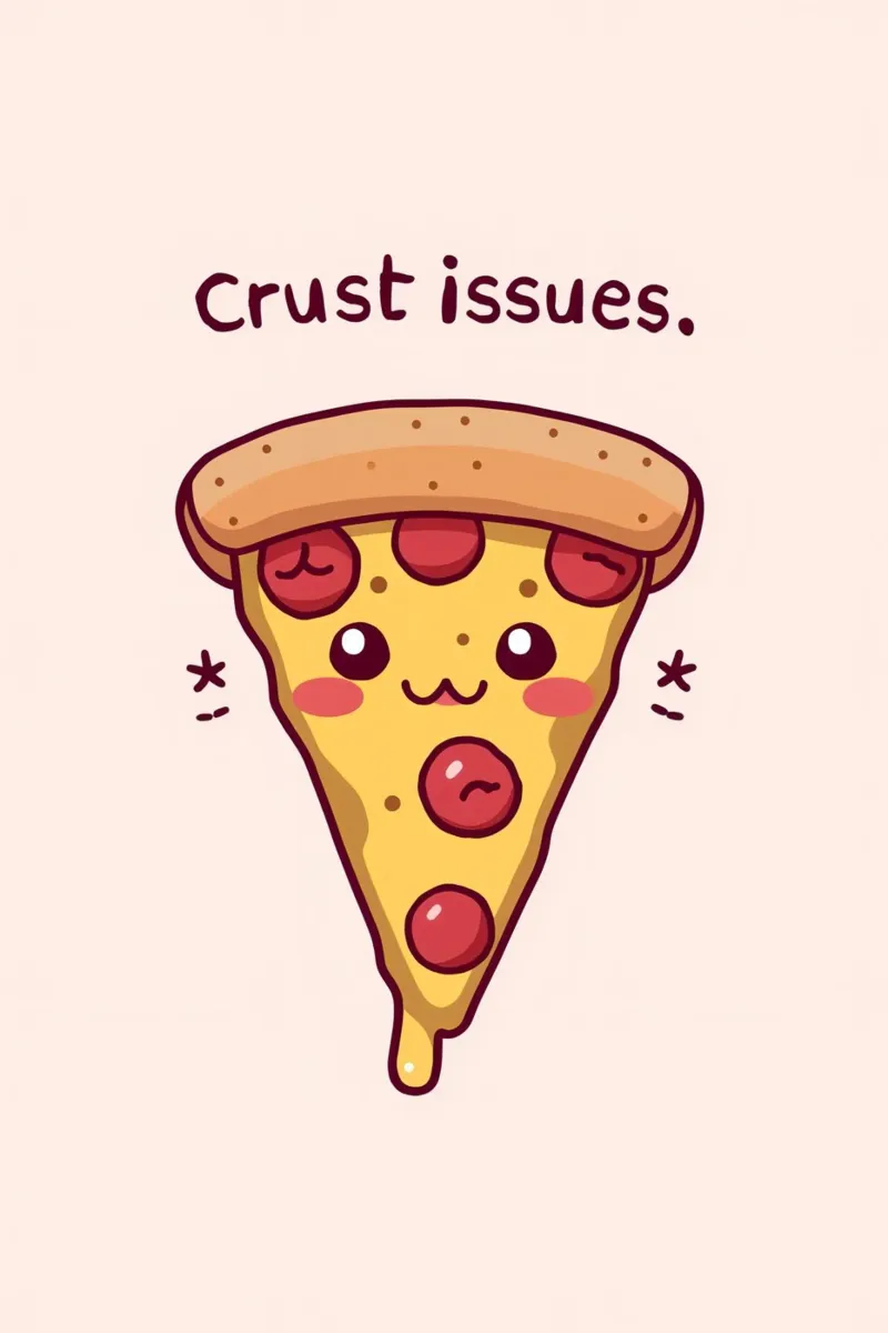 Fetta di pizza carina "Problemi di crosta plexiglass da DesignDoodle