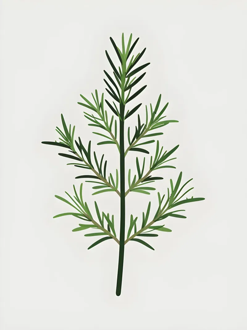 Rosmarin-Zweig Hahnemühle von Botanical Gallery