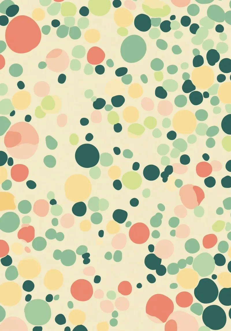 Confetti Dots Pattern Retro Abstract Art Print poster de dawnthesea