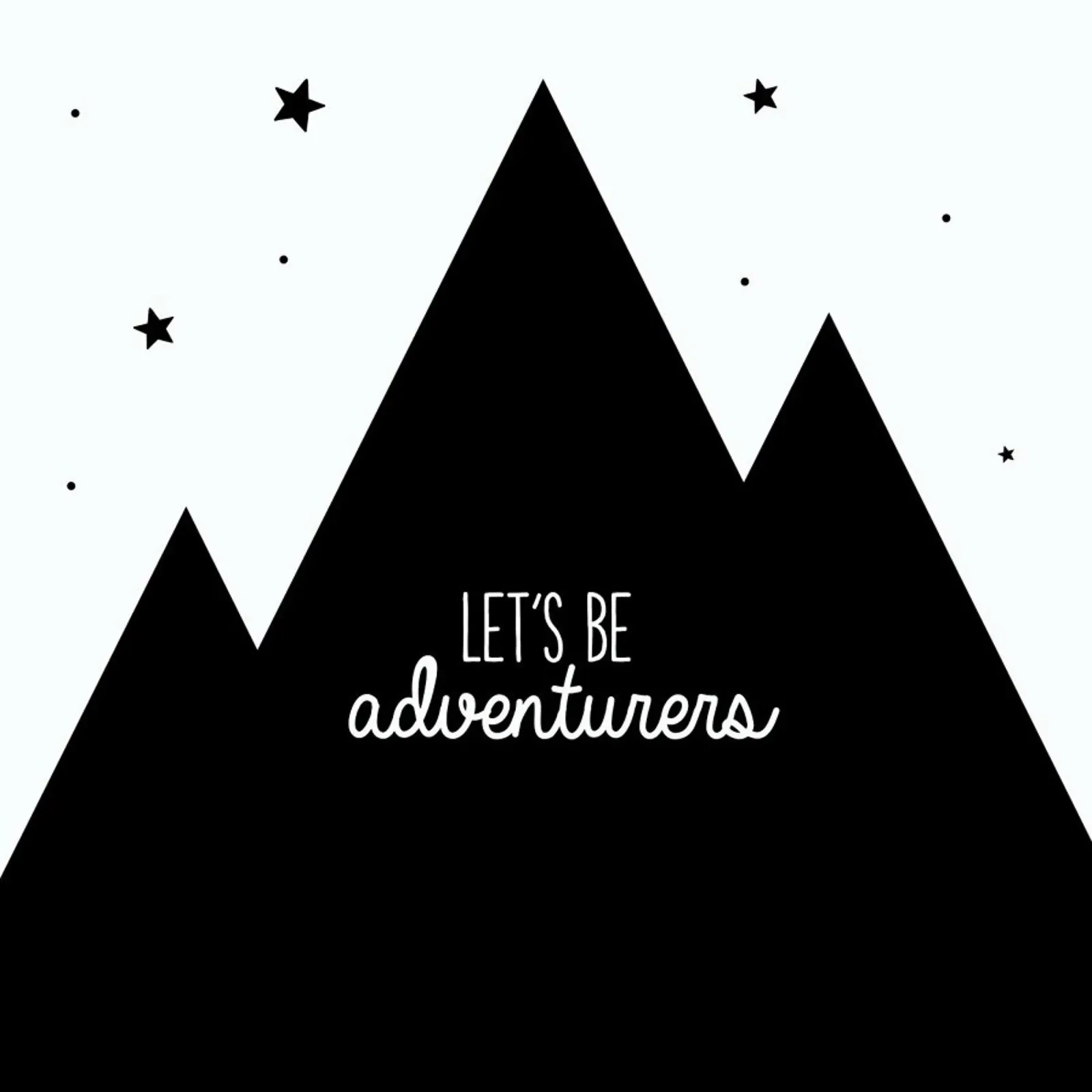 Adventurers poster con telaio in legno da Evita Witzenhausen