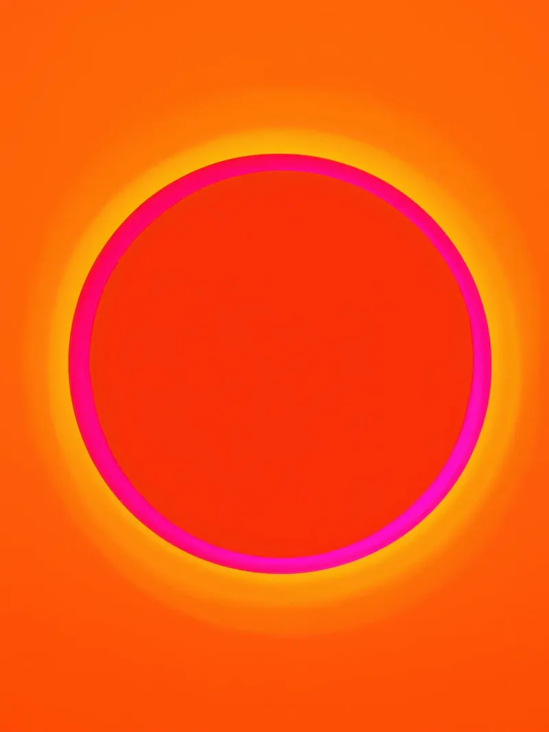 Dopamine Overflow | Cosmic Sun Circle poster by Autofocus