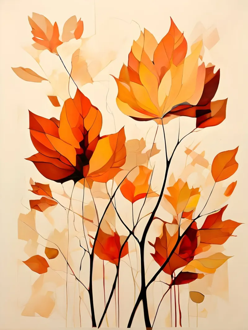 Herfstsymfonie canvas van Artistic-shop