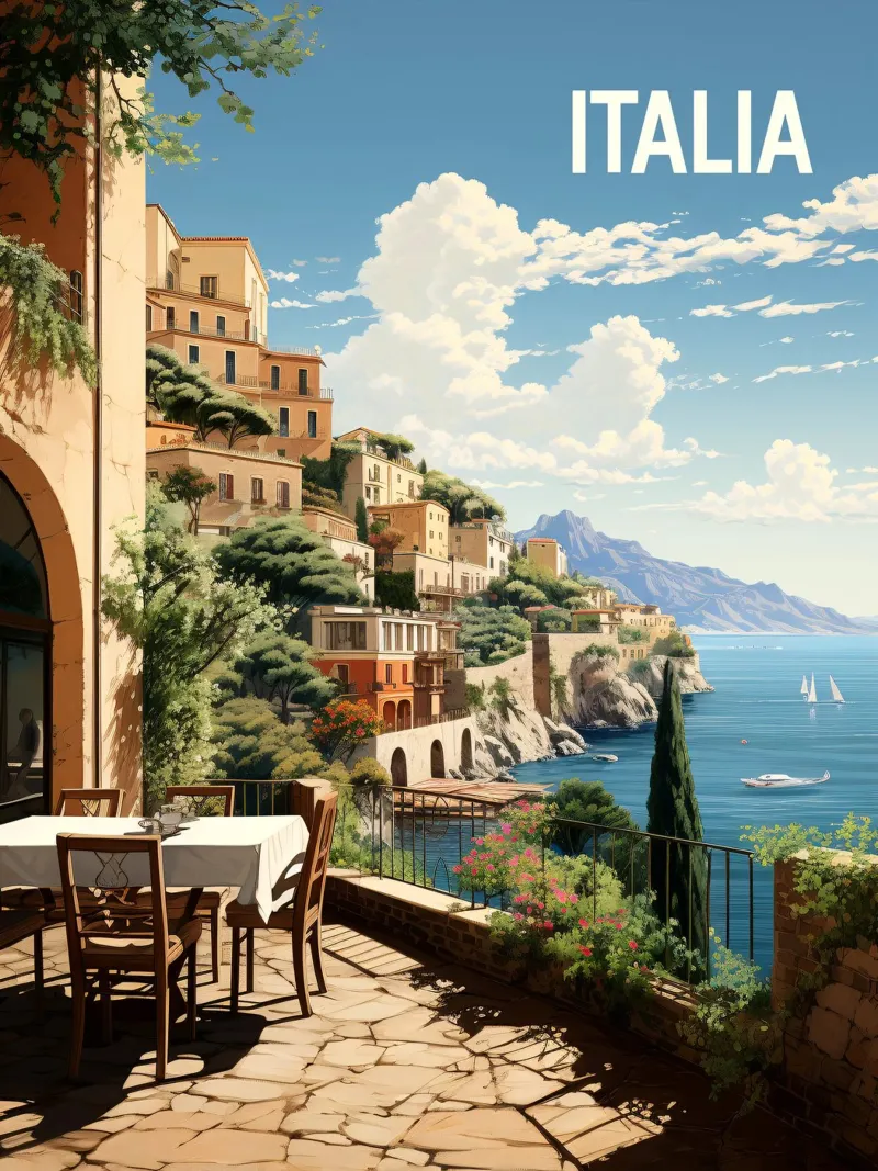 Italian Coast carta hahnemühle da Artsy Bessy
