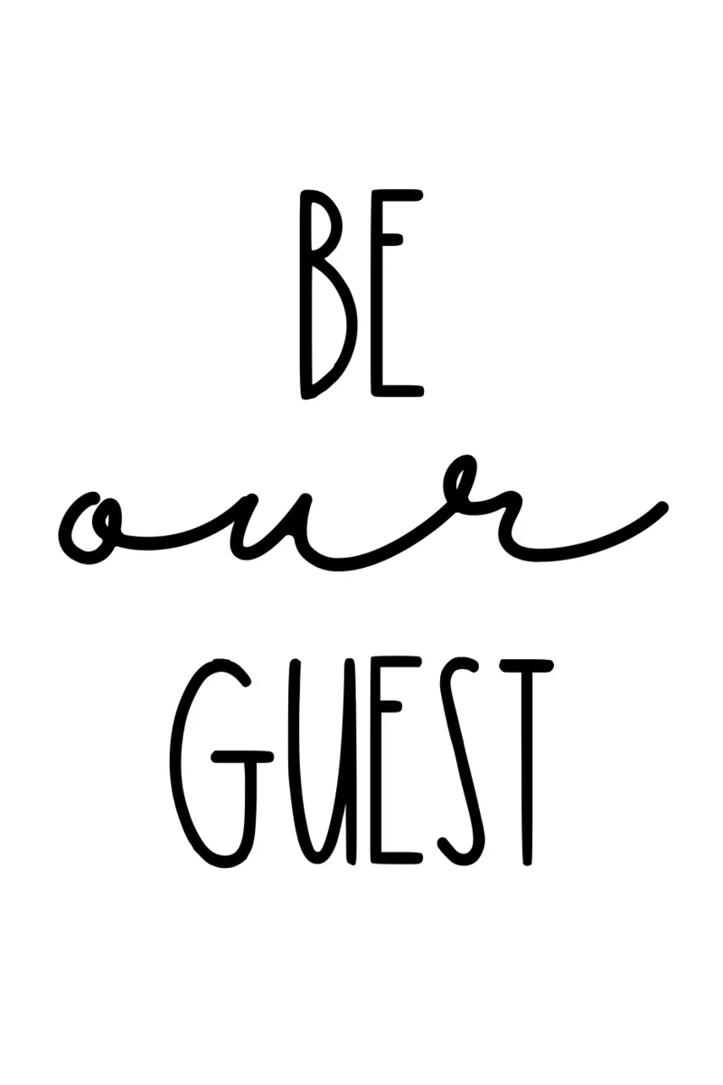 Be Our Guest carta hahnemühle da Shark Printables