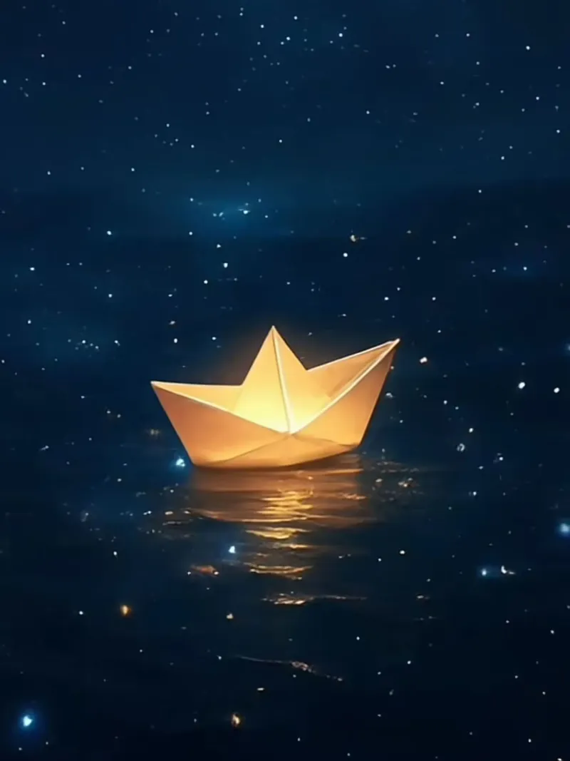 light boat in starry pellicola backlit da juli